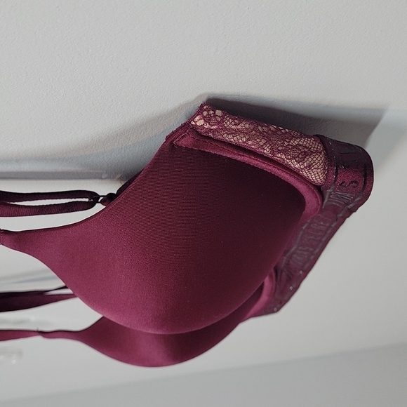 Victoria's Secret Bombshell Push-Up Padded Bra burgundy red 32A - Picture 5 of 13